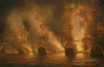 Trinidad 1797 Seeschlachten Ölgemälde